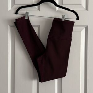 Athleta Elation Rib Tight Legging — Spiced Cabernet
